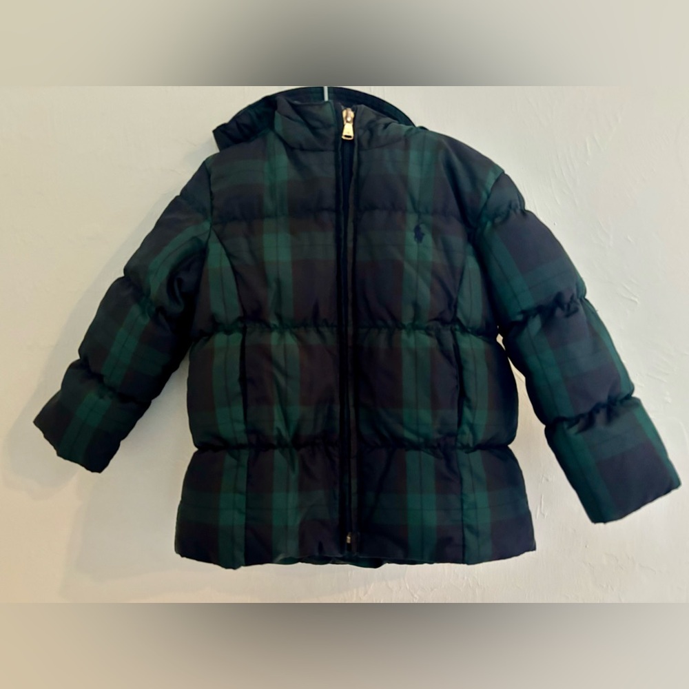 Ralph Lauren Polo Toddler Plaid Tartan Puffer